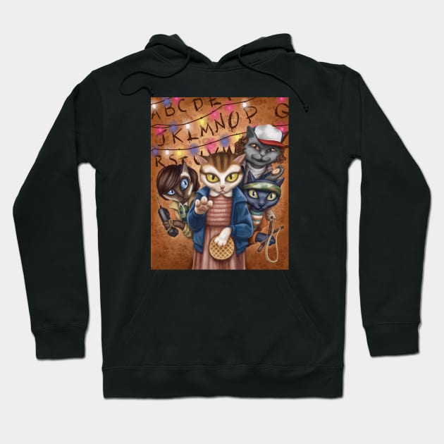 Stranger Things Kitties Hoodie by GeekyPet